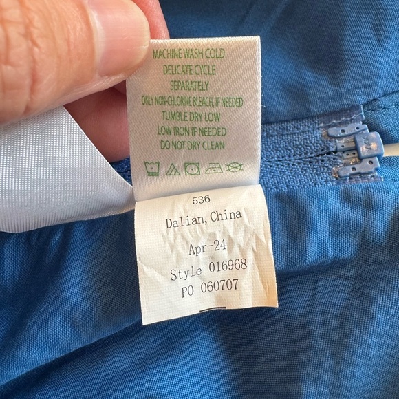 NWT Lilly Pulitzer Barton Blue Stretch Top Adjustable Straps Ribbon Detail / 0 - Picture 12 of 13